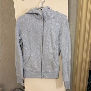 Lululemon Light Blue Zip-Up Hoodie